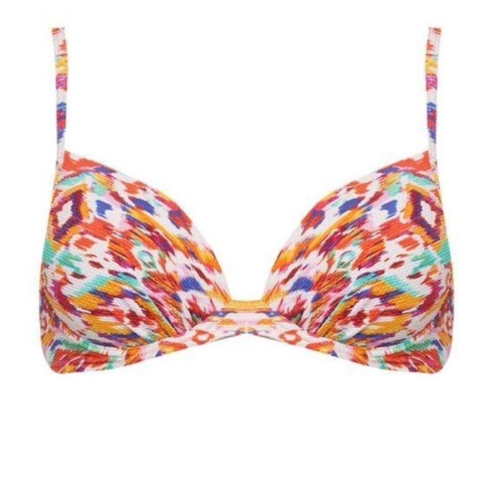 Watercult beach comber bikini top size D cup (12) m damaged elastic bathing suit